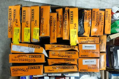 PALLET OF ASSORTED BEARINGS AND BEARING ACCESSORIES, LINERS, ADAPTERS, ROLLER, INSERT, HOUSED UNITS