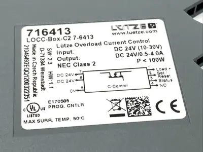 USED LUTZE LOCC-BOX-C2