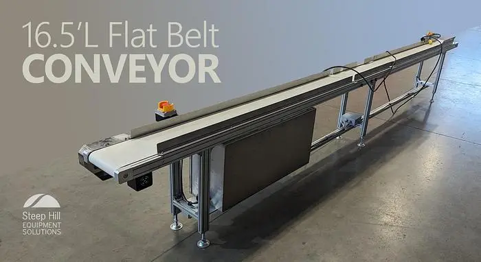 16.5' Flat Belt Conveyor