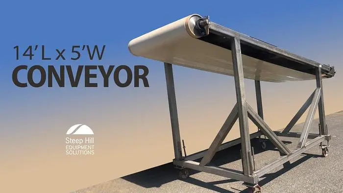 14'L x 5'W Belt Conveyor