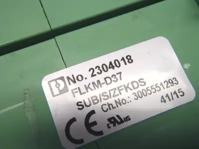 Used Phoenix Contact FLKM-D37 SUB/S/ZFKDS PLC Input & Output Michigan US | Maverick Industrial Sales #1400679