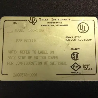 USED TEXAS INSTRUMENTS 500-5186
