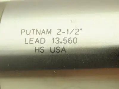 Putnam Tool PLA-563-4 4 Flute Coarse Rough Single End Mill 2.5" Dia x 6" Flute