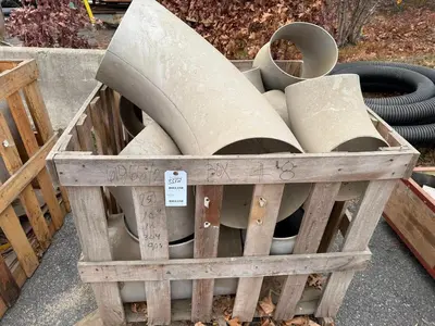 LOT OF LARGE INDUSTRIAL PIPE FITTINGS