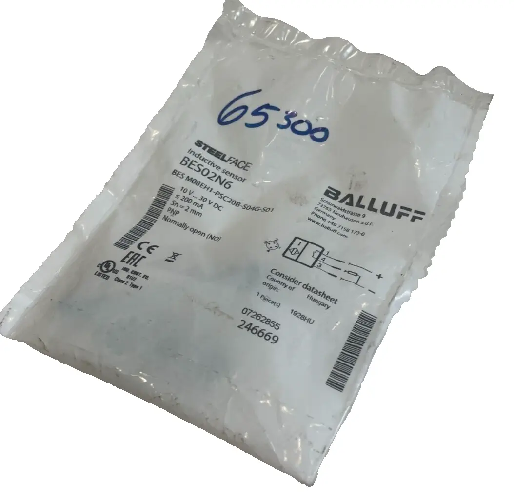 NEW BALLUFF BES02N6 INDUCTIVE SENSOR BES M08EH1-PSC20B-S04G-S01