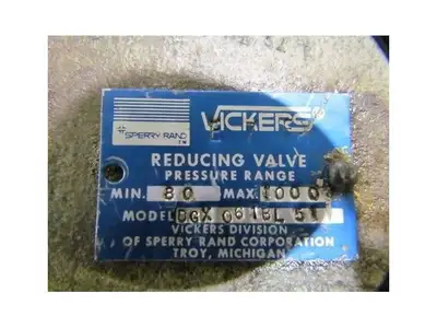 Sperry Vickers DGX 061BL 51 Reducing Valve 80-1000 psi