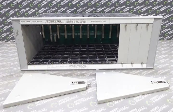 Bently Nevada 12-Slot Rack Chassis with 110V Power Supply 3300/05-25-00-00 Used