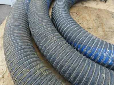 Flexmaster 3"ID x 23' Flexible Blue Chemical Transfer Hose Camlok Ends