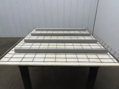 New Pallet Rack Wire Deck 42x46" Waterfall 4 Step Channel Racking 3500lb Mesh
