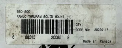 NEW TREGASKISS 560-500 FANUC THRU ARM SOLID MOUNT 560500