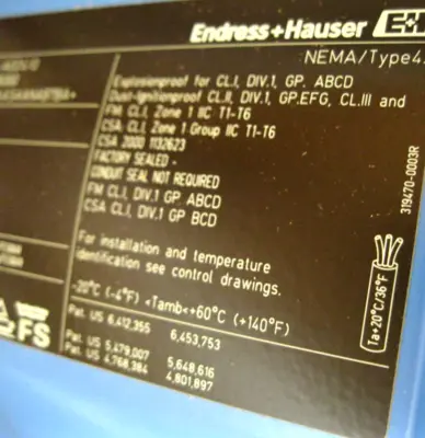 NEW Endress+Hauser 83F25-AAASAANAB7BA+
