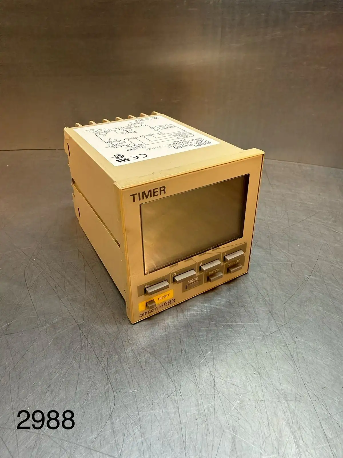 Omron H5BR-B-500 Timer VDE0106/P100 100 to 240 Vac 50/60Hz (9.3.3)