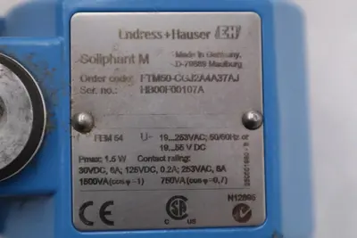 Endress Hauser SOLIPHANT M FTM50/ FTM50-CGJ2A4A37AJ STOCK H1395
