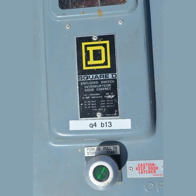 Square D 60 Amp Non-Fusible Disconnect