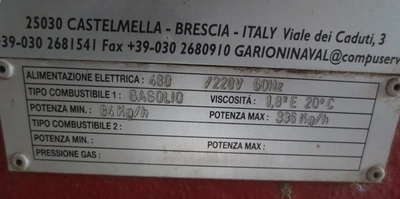 USED 2002 GARIONI FIRETUBE