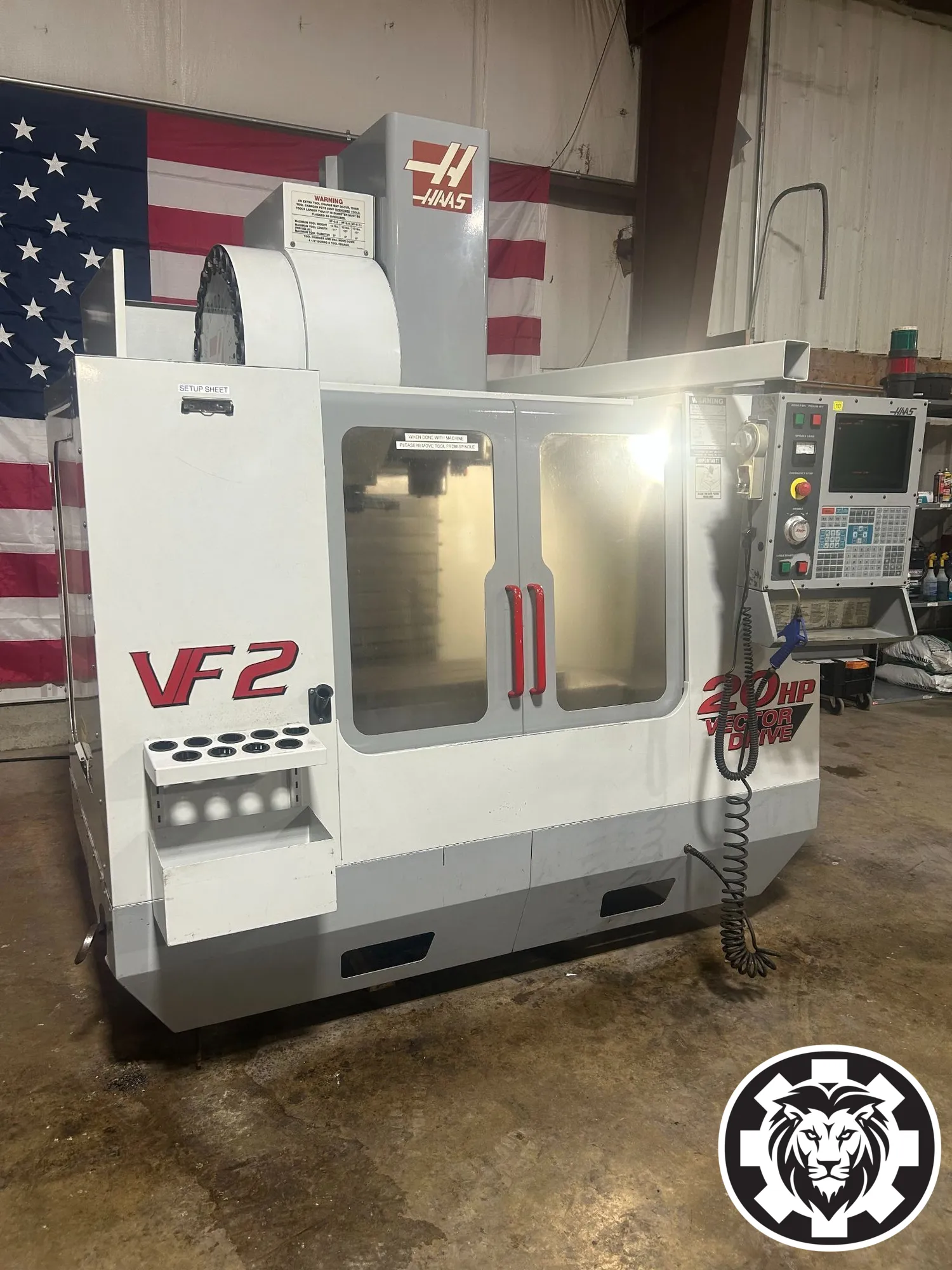 Haas VF-2B VMC, 2002 – Side Mount Tool Changer, USB Upgrade