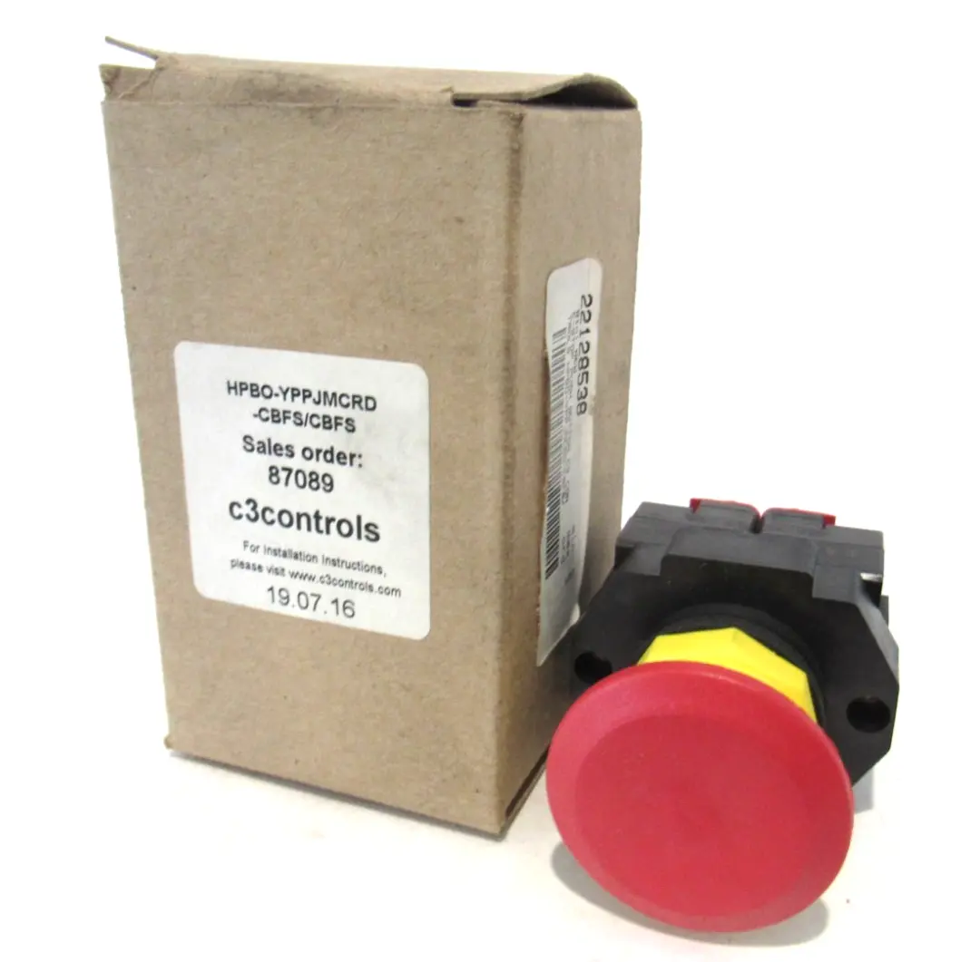 NEW C3 CONTROLS HPBO-YPPJMCRD-CBFS/CBFS PUSHBUTTON 87089