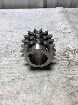 Stainless Steel 4 1/4” Triple Sprocket Wheel With 2″ Bore