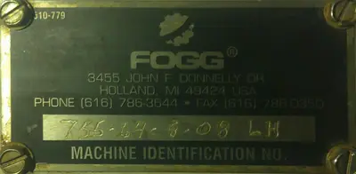 SPC8982  Elevator Fogg cap feed hopper elevator model VSE-18, Stainless Steel,  discharge height