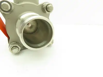 PBM  SPH-G5B-A-A037  316 Stainless Sanitary Ball Valve 1-1/2" Butt Weld 900 PSI