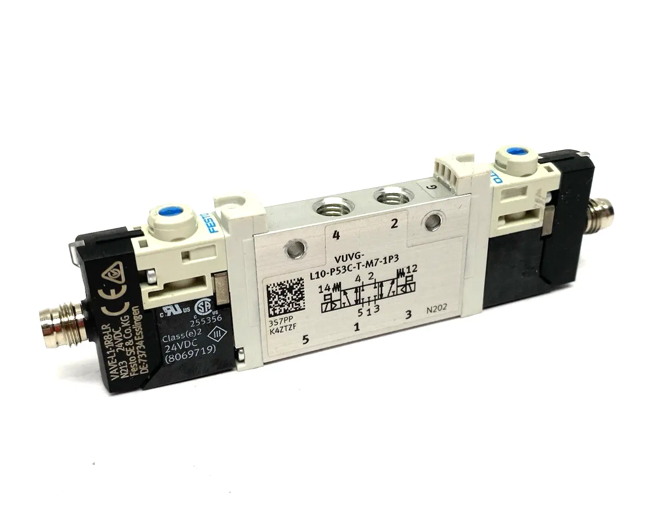 USED FESTO AIR PILOT CONTROL SOLENOID VALVE 5/3 CLOSED, 566476