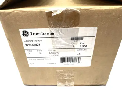 USED ABB GENERAL ELECTRIC TRANSFORMER 1-PHASE 1C,0.5KVA,120X240-120/240