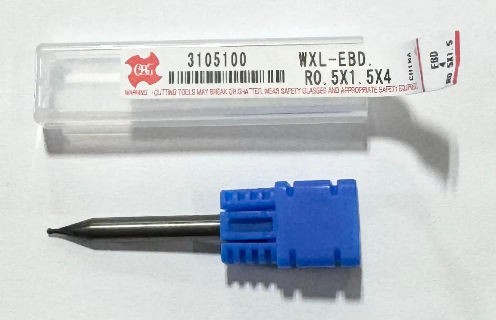 OSG 1mm Carbide Ball Nose End Mill 0.5mm Radius 2 Flute WXL Coating