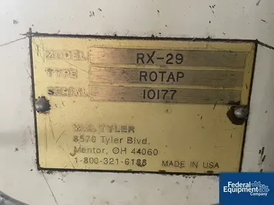 USED Tyler 8" Rotap Sieve, Model RX 29