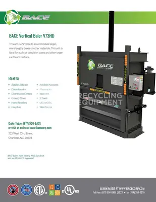USED MULTIPLE MANUFACTURER CRAM-A-LOT 7230 / BACE V73HD