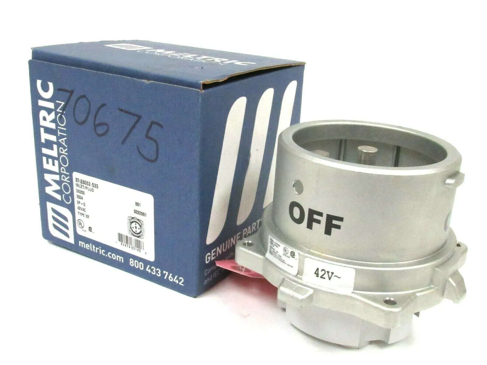 NEW MELTRIC 37-28052-S33 DS200 INLET PLUG 3728052S33