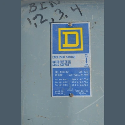 Square D 60 Amp Fusible Disconnect