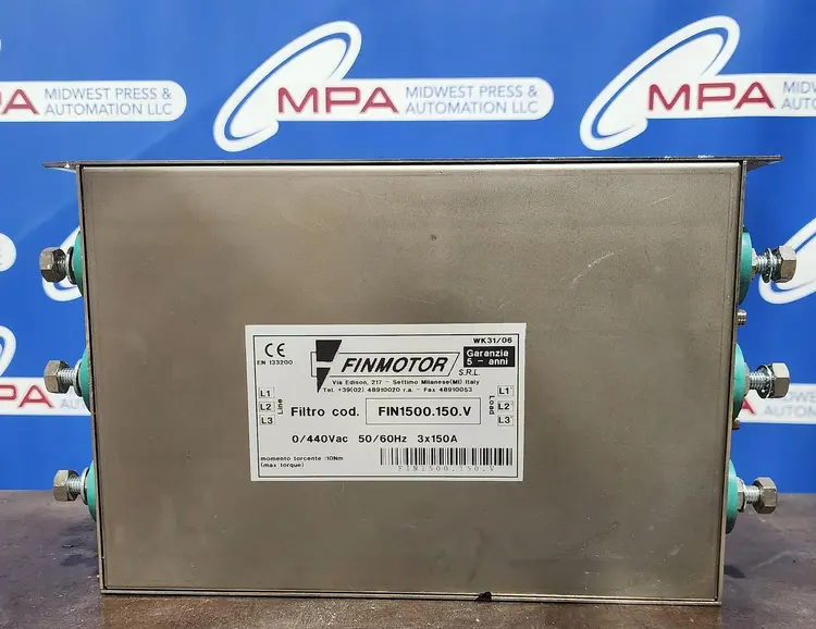 Used FINMOTOR FIN1500.150.V Misc Electrical & Power Parts Michigan US | Midwest Press and Automation #1232000