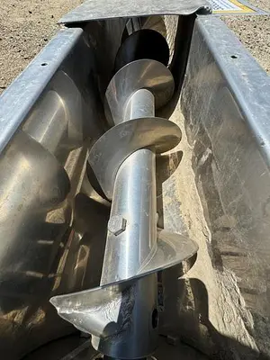 Conveyor, Screw, 6" x 10', Stainless Steel, With Drive, #5880239