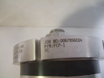 VACCO EDF Etched Disc Filter 10 Micron PTI Technologies Stainless Steel 26 Inch
