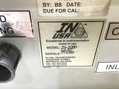 IN USA Inc IN-2000 – I2-IC Ozone Analyzer With Control Panel Enclosure