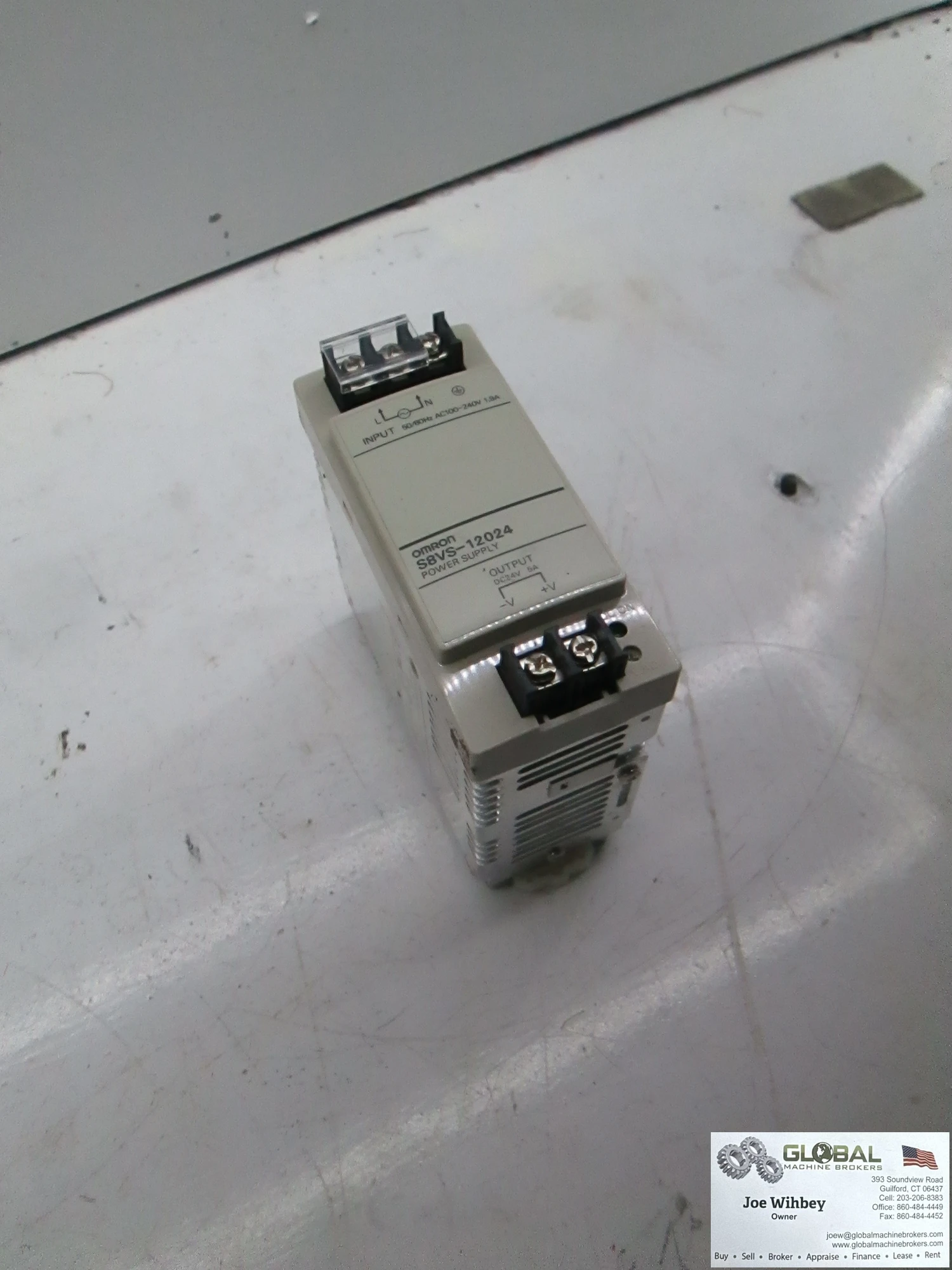 Omron S8VS-12024 Power Supply, 100-240VDC, 100 Watt