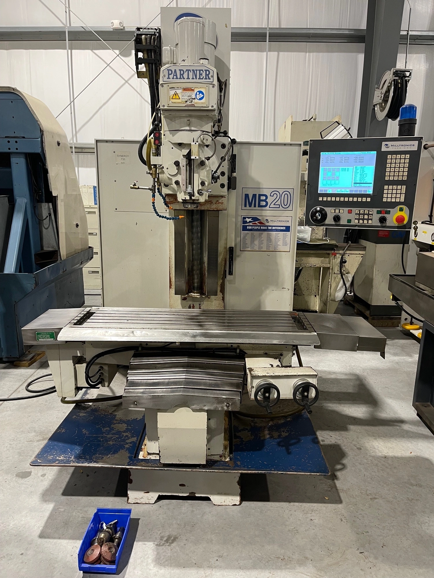 Used 2008 MILLTRONICS MB20 CNC Vertical Mills 6926 | GMT