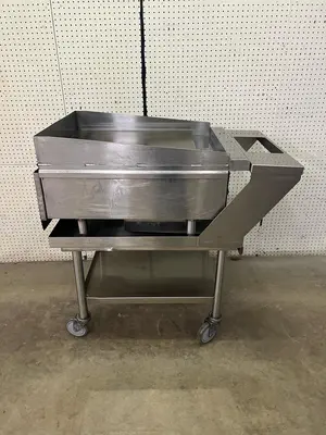 Used Imperial Used 24" Imperial ISCE-24 Thermostatic Gas Griddle with Equipment Stand Commercial Flat Top Griddles Illinois US | Falcon Restaurant Supply #1375717