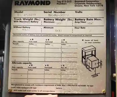 USED 1990 RAYMOND 152-OPC30TT