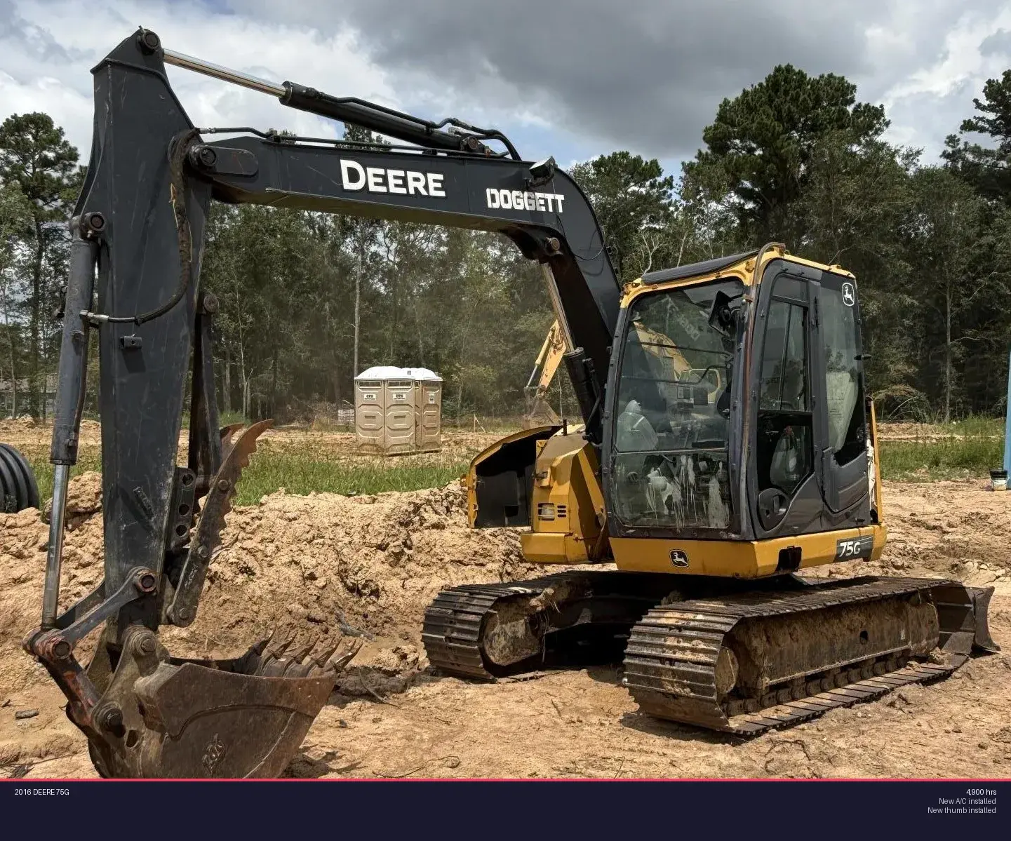 Used 2016 DEERE 75G Excavators Texas US | Proxy Equipment #1378437