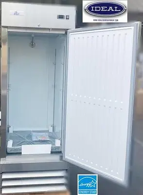 Single door upright s.s. refrigerator -