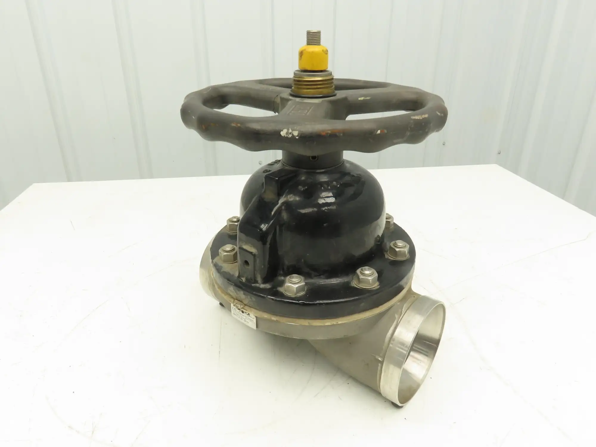 ITT 4-C-425-0-WB-903 Dia-Flo 4" Diaphragm Pinch Valve Stainless Pipe Butt Weld