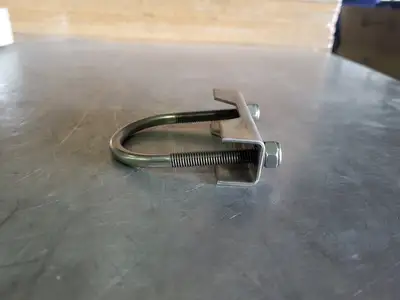 U-Bolt, 3.9" Length, 2" Width, Stainless Steel