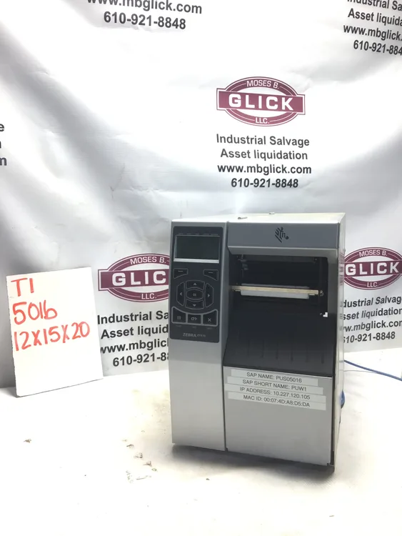 Used _UNKNOWN_ _UNKNOWN_ Thermal Printers Pennsylvania US | Moses B Glick #1012438