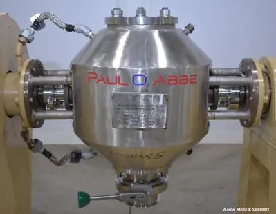 Used PAUL O ABBE RCVD-12 Double Cone - V Rotary Vacuum Dryers Illinois US | Aaron Equipment #85624