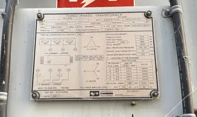 USED 2001 PIONEER TRANSFORMERS G2112B1411