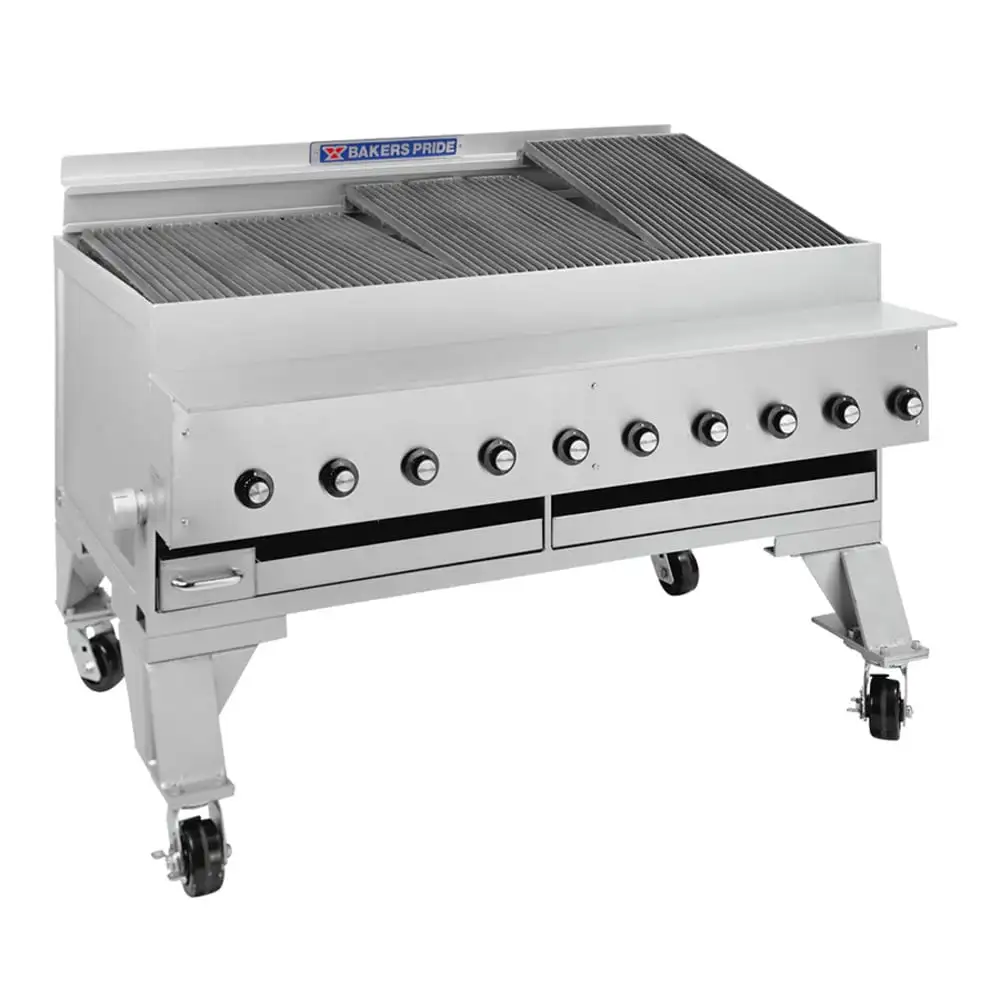 Bakers Pride CH-10 53 3/4" Gas Charbroiler W/ Cast Iron Grates, LP