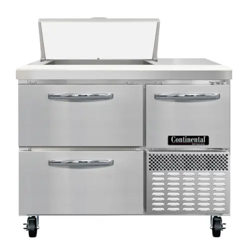 Continental RA43SN6-D 43" Sandwich/salad Prep Table W/ Refrigerated Base, 115v