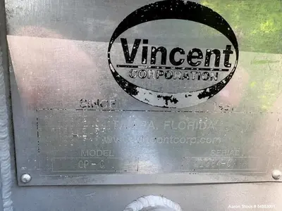 Used VINCENT CP-6 Screw De Watering Presses Illinois US | Aaron Equipment #1295548