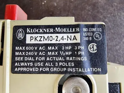 USED KLOCKNER-MOELLER PKZMO-2.4-NA